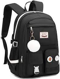 School Bag - Black - S
